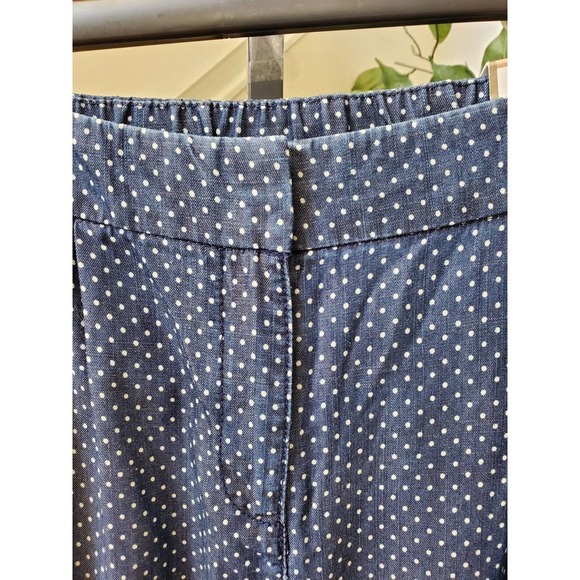 Chico's Women's Blue Cotton Ultimate Fit Comfort Waist Bermuda Shorts Size 2 - Picture 2 of 12